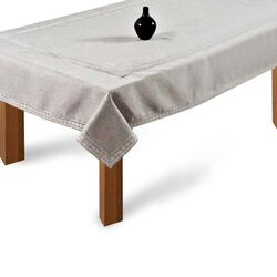 Toalha de Mesa Retangular 180x270cm 1635 Cinza
