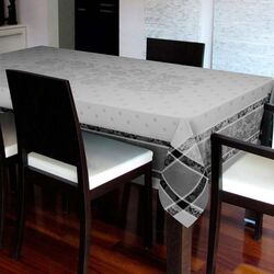 Toalha de Mesa Retangular 180x270cm Mallorca Cinza