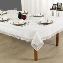 Toalha de Mesa Retangular 180x275cm 2713 Branca