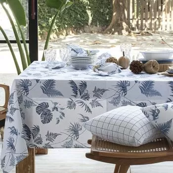 imagem de Toalha de Mesa Retangular 180x280cm Panamá Tropical - Naturalle Fashion