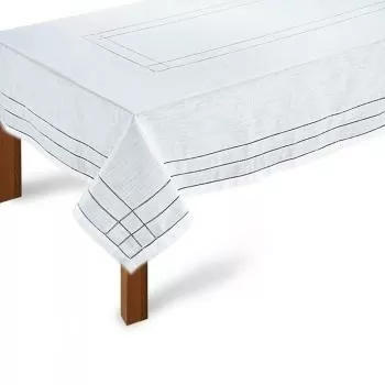 imagem de Toalha de Mesa Retangular 180x455cm Ponto Ajour 331 - Rafimex