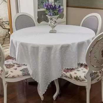 imagem de Toalha de Mesa Retangular Impermeável 170x220cm Jacquard Arabesco - Catran