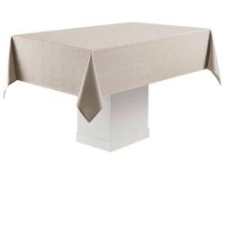 Toalha de Mesa Retangular Sempre Limpa 160x220 Faenza Noz Moscada