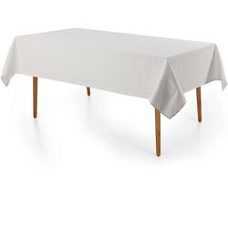Toalha de Mesa Retangular Sempre Limpa Delicata 160x220cm Branca