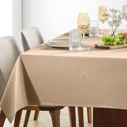 Toalha de Mesa Retangular Sempre Limpa Desirée 160x220cm Taupe