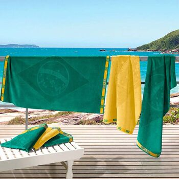 imagem de Toalha de Praia Bandeira Brasil 70x140cm - Buettner