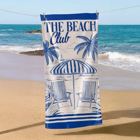 imagem do produto Toalha de Praia Velour The Beach Club 76x152cm - Dohler