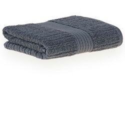 Toalha de Rosto Avulsa Fio Penteado Canelado Cinza/835