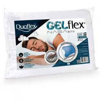 imagem de Travesseiro 50x70cm Gelflex Nasa Alto - Duoflex