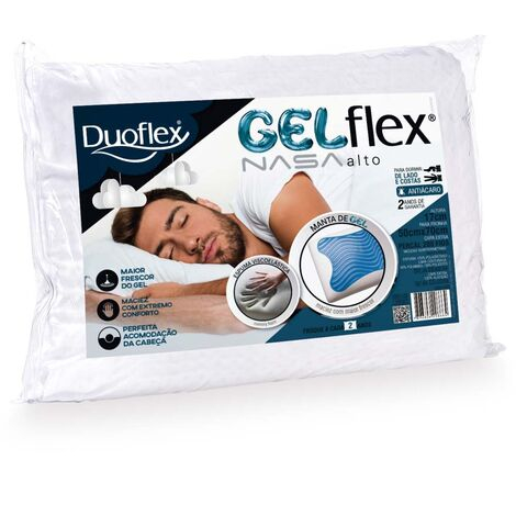 imagem do produto Travesseiro 50x70cm Gelflex Nasa Alto - Duoflex