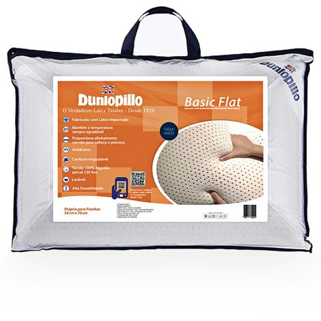 imagem do produto Travesseiro 50x70cm Ltex Basic Flat - Dunlopillo