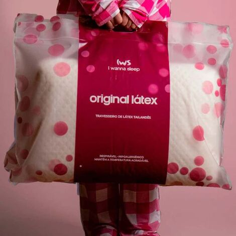 imagem do produto Travesseiro 50x70cm Original L�tex 13cm - IWS I wanna sleep