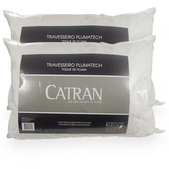 imagem de Travesseiro 50x70cm Plumatech Prime Touch 233 Fios Kit 2 Peças - Catran