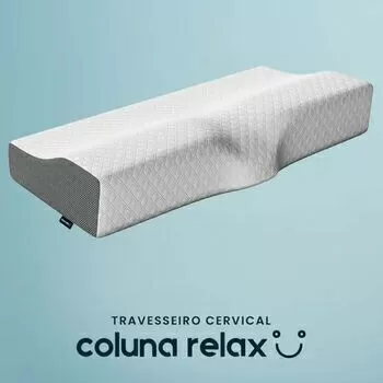 imagem de Travesseiro 60x35cm Cervical Coluna Relax  - IWS I wanna sleep