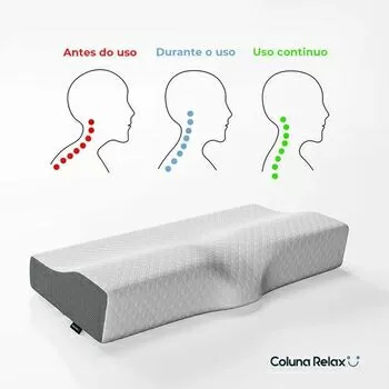 imagem de Travesseiro 60x35cm Cervical Coluna Relax  - IWS I wanna sleep