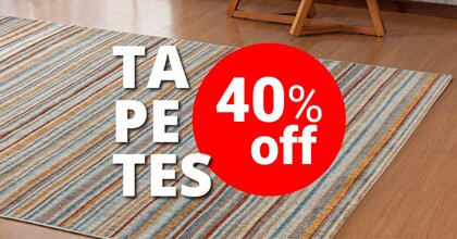 Tapetes com 40% Off